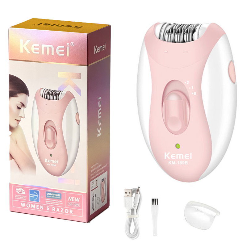 Epilator Wireless - Kemei-Épilateur électrique aste pour femme, épilateur