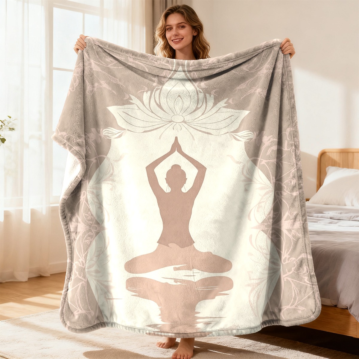 Spa Wellness Yoga - Couverture de méditation de yoga luxueuse
