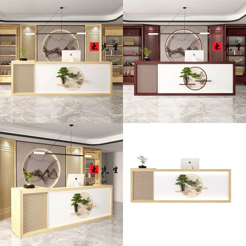 Comptoir d'accueil en bois mas - Wellness Spa With Hotel avis et prix