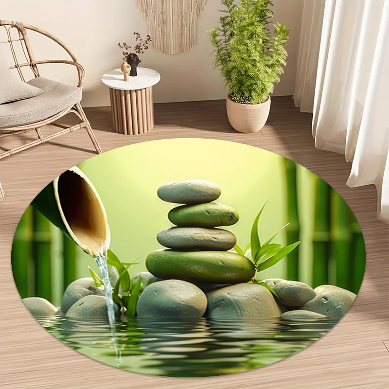 Tapis rond Zen en bambou et pi - Wellness Spa With Hotel avis et prix