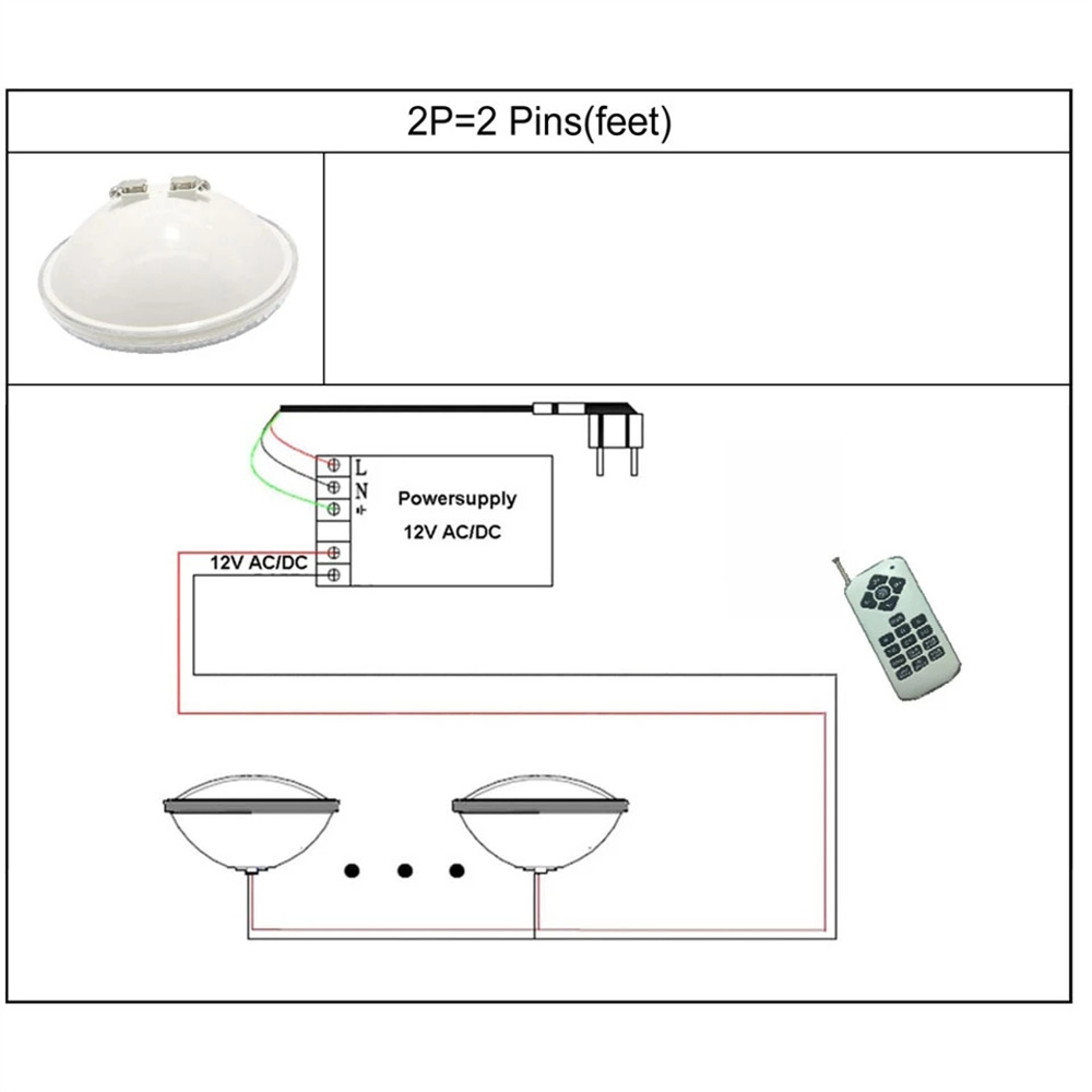 12W PAR56 RGB LED lumières sou - Xy Spa & Wellness avis et prix